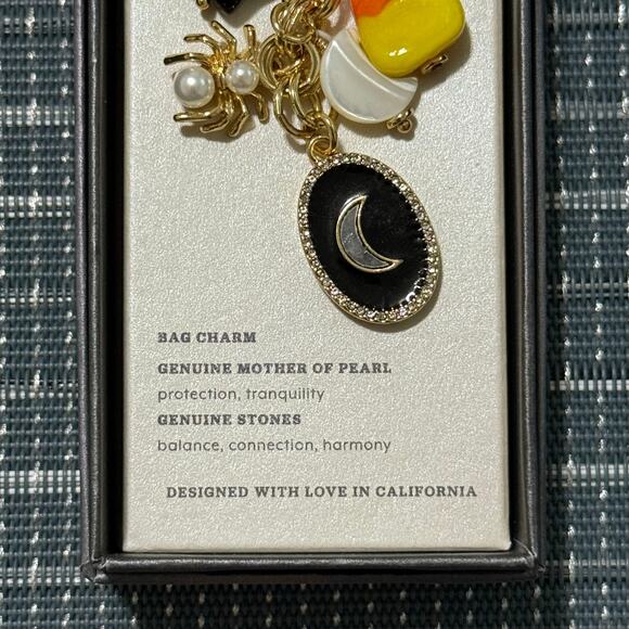 NEW | Luna Norte | 2025 Fall Halloween Genuine Stone Bag Charm / Key Chain Charm - Picture 2 of 4